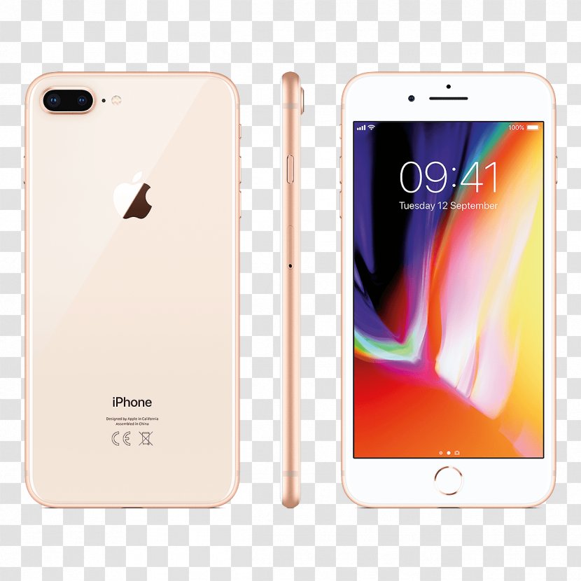 Telephone Apple Smartphone Code-division Multiple Access - IPhone 8 Transparent PNG