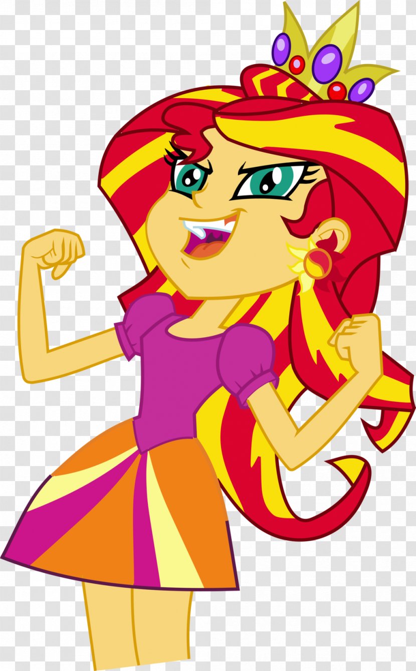 Sunset Shimmer Pony Rainbow Dash Twilight Sparkle Rarity - Shine Crown Transparent PNG