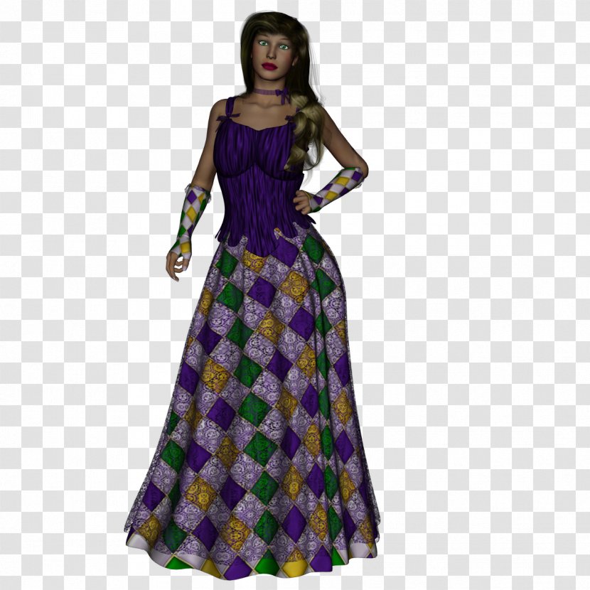 Clothing Dress Costume Design Gown - Mardi Gras Transparent PNG