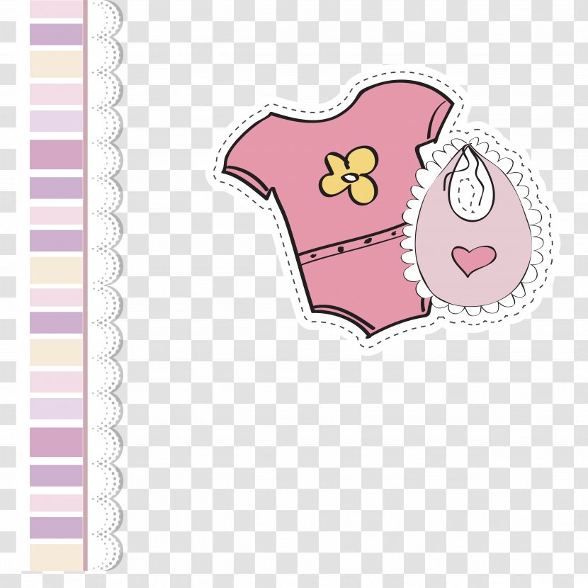 Infant Clothing - Frame - Pink Baby Clothes Transparent PNG