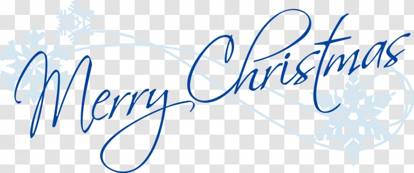 Christmas Clip Art - Blue - Best Merry Clipart Transparent PNG