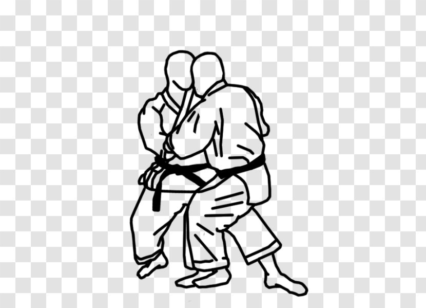 Karate Throws Martial Arts Drawing Tai Otoshi - Silhouette Transparent PNG