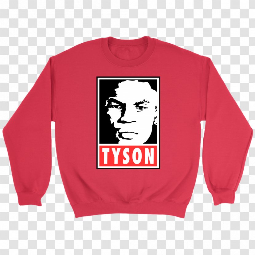 T-shirt Hoodie Crew Neck Sweater - Top - Mike Tyson Transparent PNG