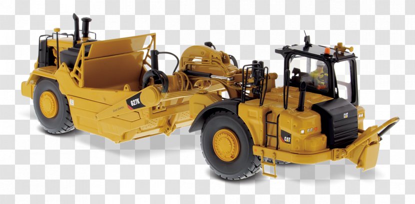 Caterpillar Inc. Wheel Tractor-scraper Die-cast Toy Bulldozer - Vehicle - Tractor Transparent PNG