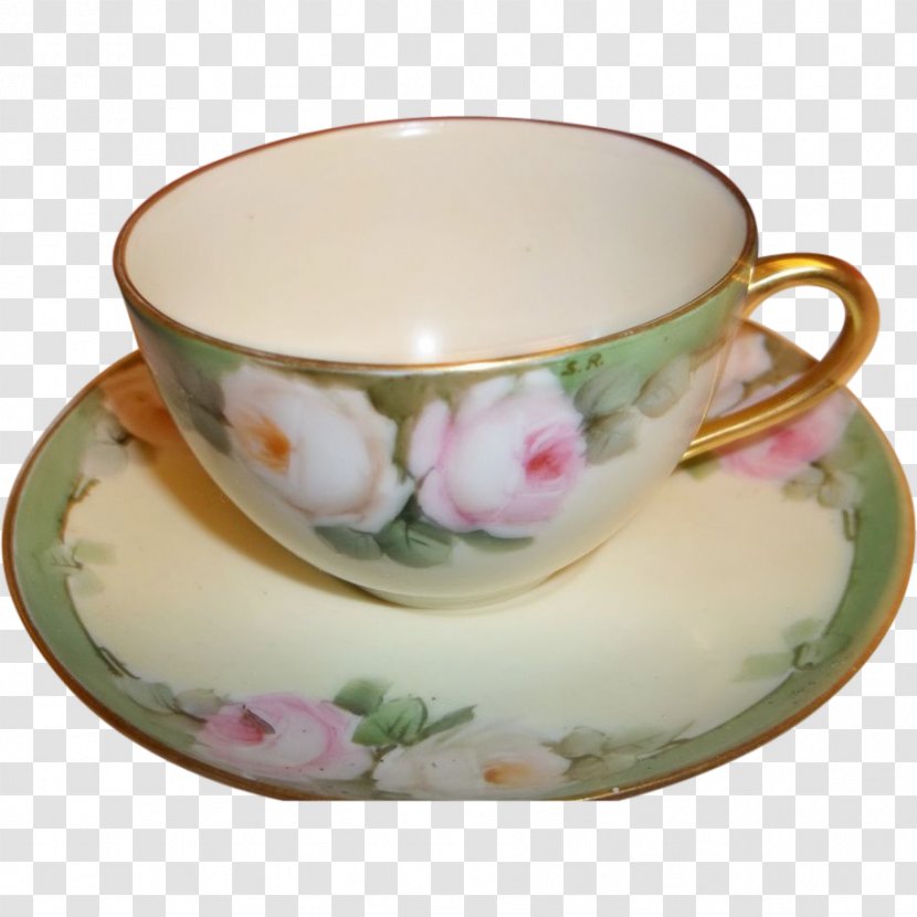 Coffee Cup Saucer Porcelain Mug Transparent PNG