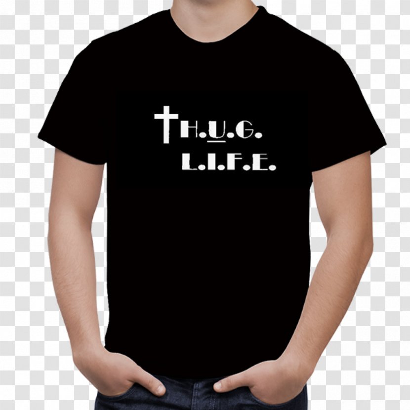 T-shirt Amazon.com Crew Neck Clothing - Tshirt - Thug Life Transparent PNG
