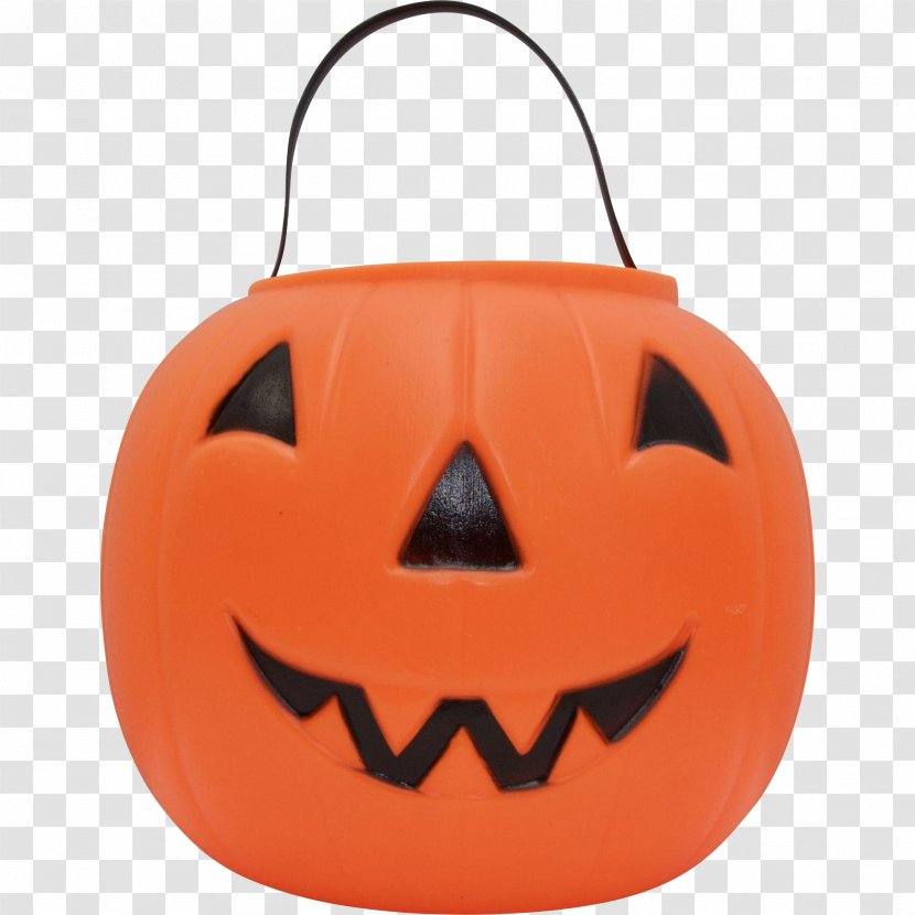 Halloween Jack-o'-lantern Candy Pumpkin Bucket - Calabaza - Ornament Lantern Png Jack O Transparent PNG