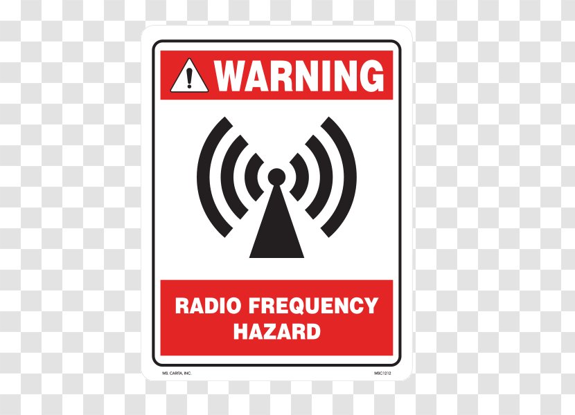 Mt. San Jacinto College Sign Hazard Symbol Radio Frequency - Aerials Transparent PNG