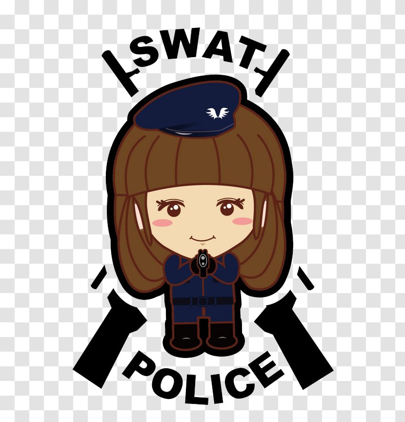 SWAT Police Officer - Qversion - Q Version Of The Special Transparent PNG