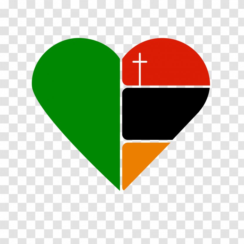 Green Flag Line Heart Logo - Symbol Transparent PNG