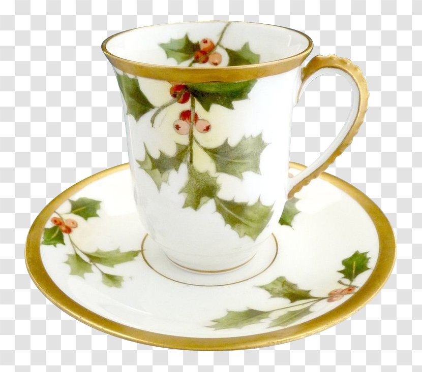 Saucer Teacup Porcelain Tableware Limoges - Cup Transparent PNG