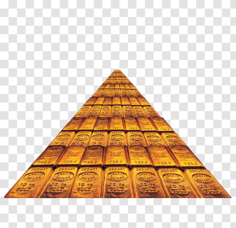 Gold Finance Bullion - Symmetry - Yellow Pyramid Transparent PNG