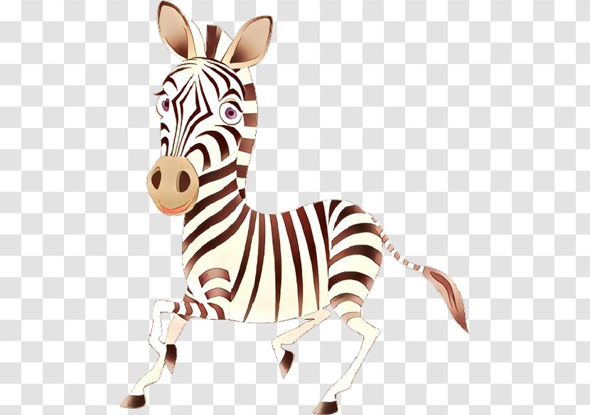 Zebra Animal Figure Terrestrial Cartoon Snout - Neck Toy Transparent PNG