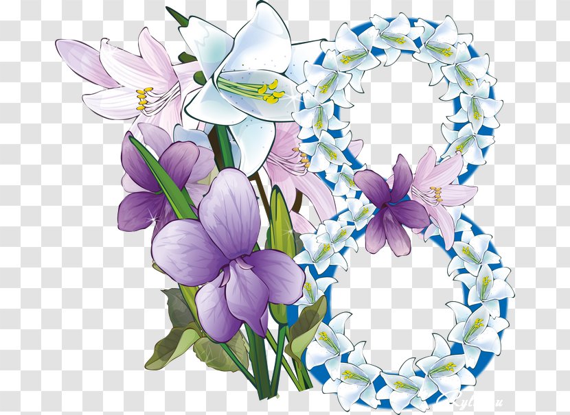 International Women's Day March 8 Holiday Desktop Wallpaper - Lilac - 3 Transparent PNG