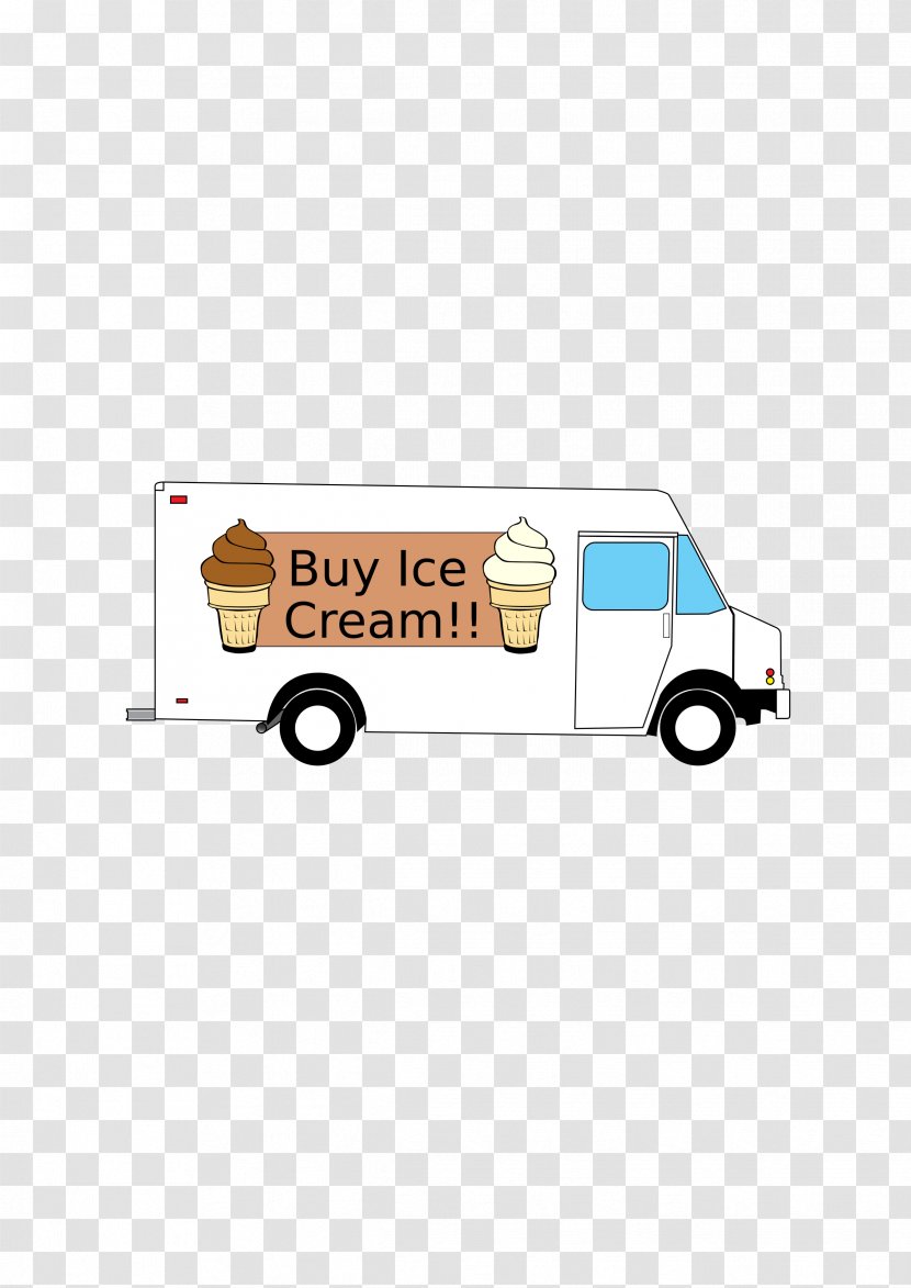 Ice Cream Cones Car Chocolate Truck - Van Transparent PNG