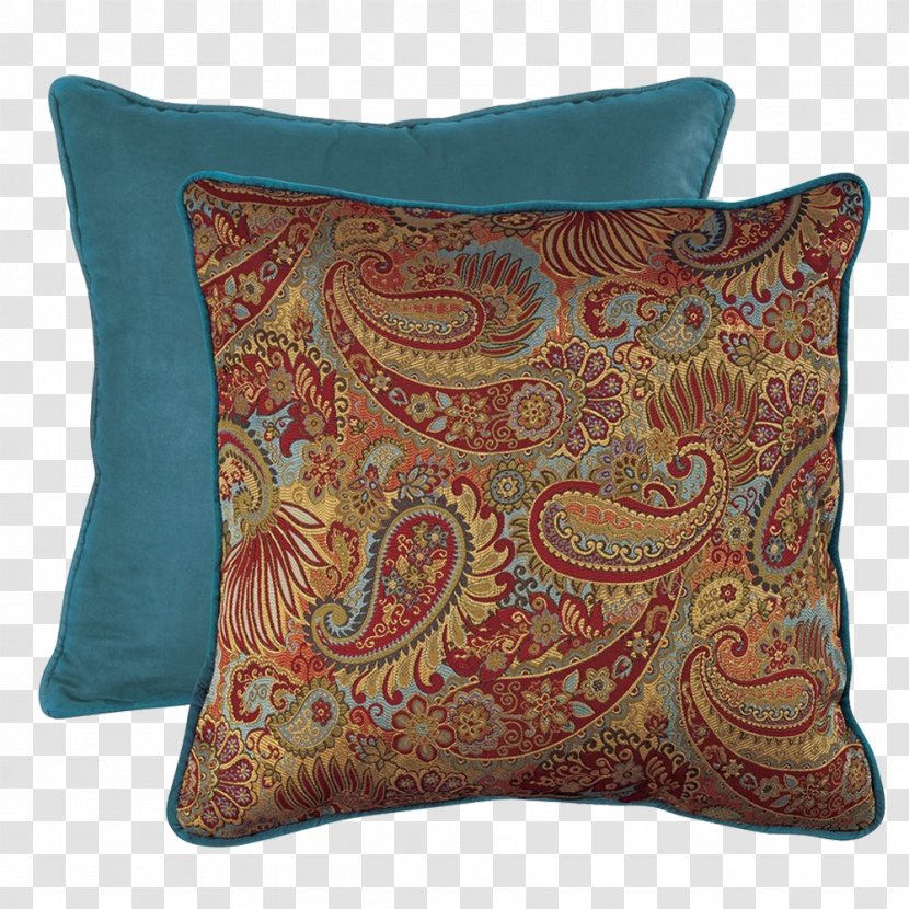 Paisley Throw Pillows Bedding Cushion - Pillow Transparent PNG