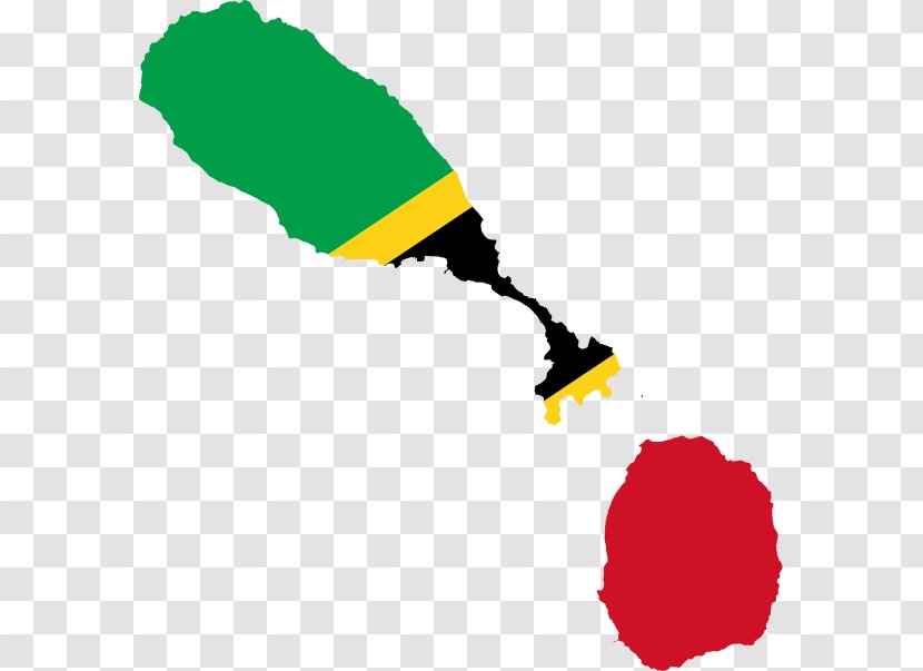 Flag Of Saint Kitts And Nevis World Map - Location Vector Transparent PNG