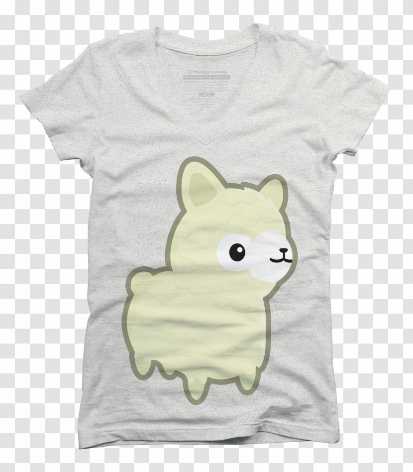 T-shirt Llama Printmaking Zazzle Art - White - Alpaca Transparent PNG