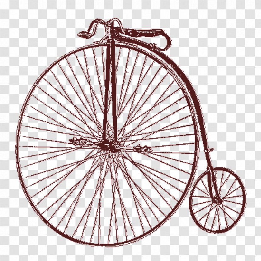 Bicycle Wheels Clip Art Penny-farthing Frames - Pennyfarthing Transparent PNG