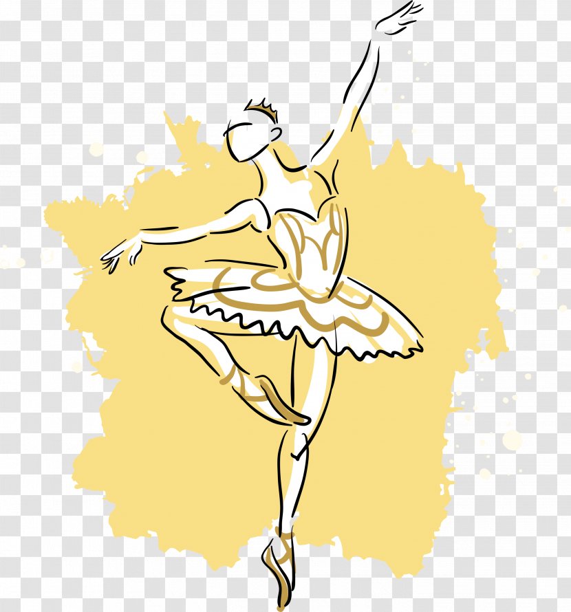 Ballet Dancer Drawing - Watercolor Transparent PNG