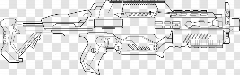 Nerf Blaster Firearm Gun Barrel Coloring Book - Heart Transparent PNG