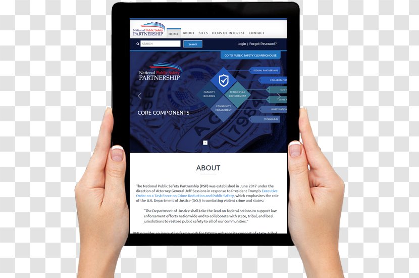 Tablet Computers Digital Journalism Multimedia Display Advertising - Hands Holding Ipad Transparent PNG