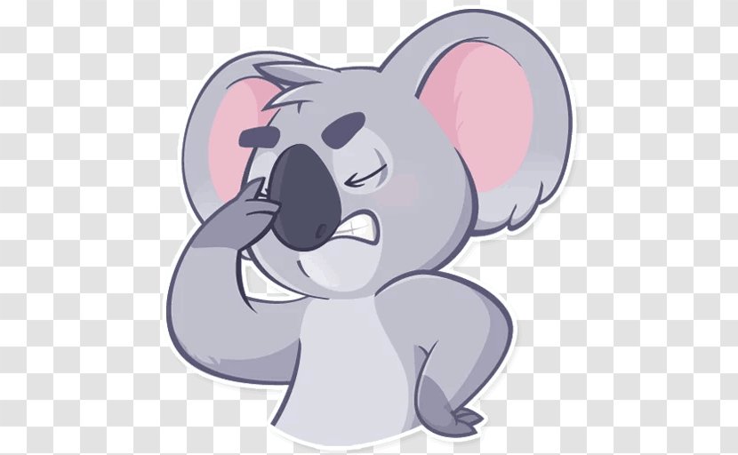 Telegram Sticker Koala Clip Art Marsupial - Elephant Transparent PNG