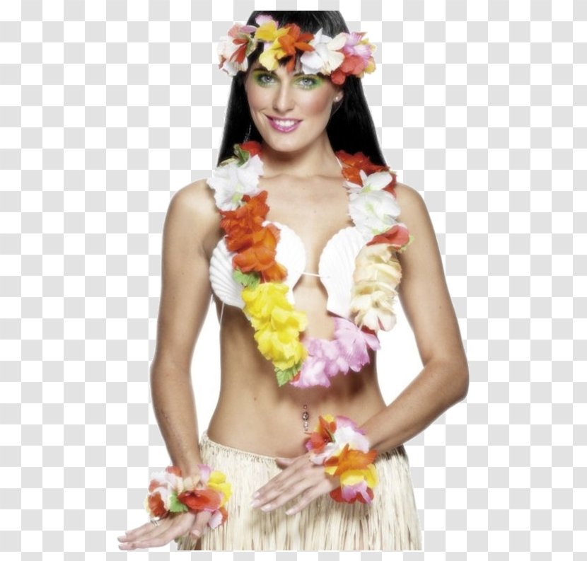 Hawaii Lei Garland Costume Party Aloha Shirt - Wristband Transparent PNG