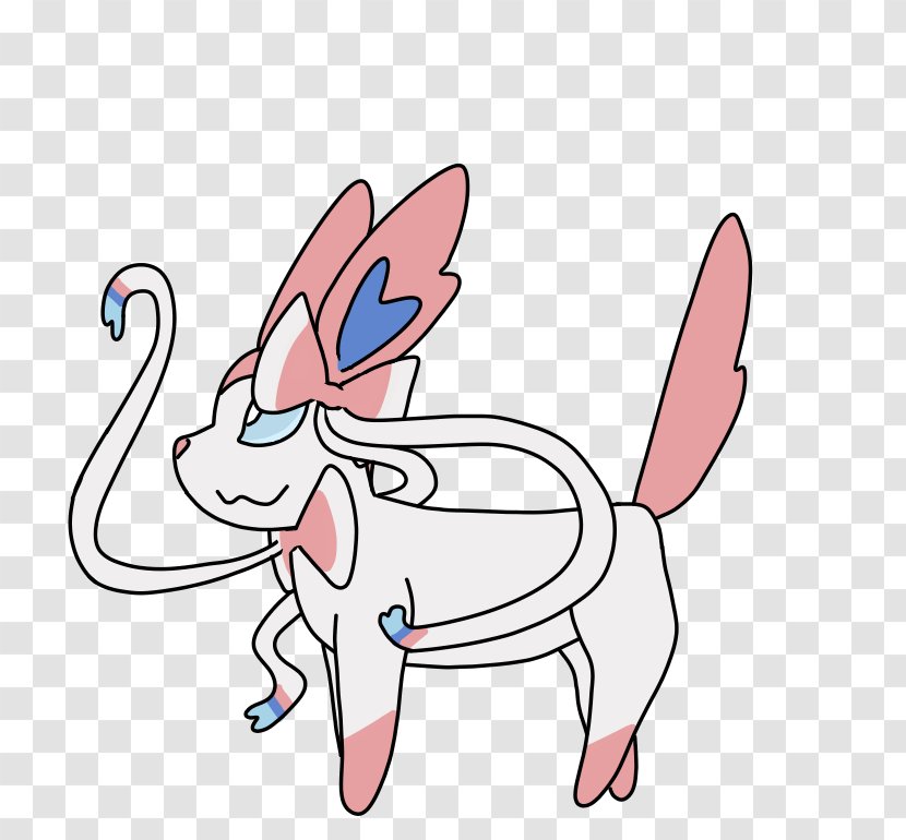 Domestic Rabbit Hare Clip Art Cartoon Line - Ear - Nooo Vector Transparent PNG