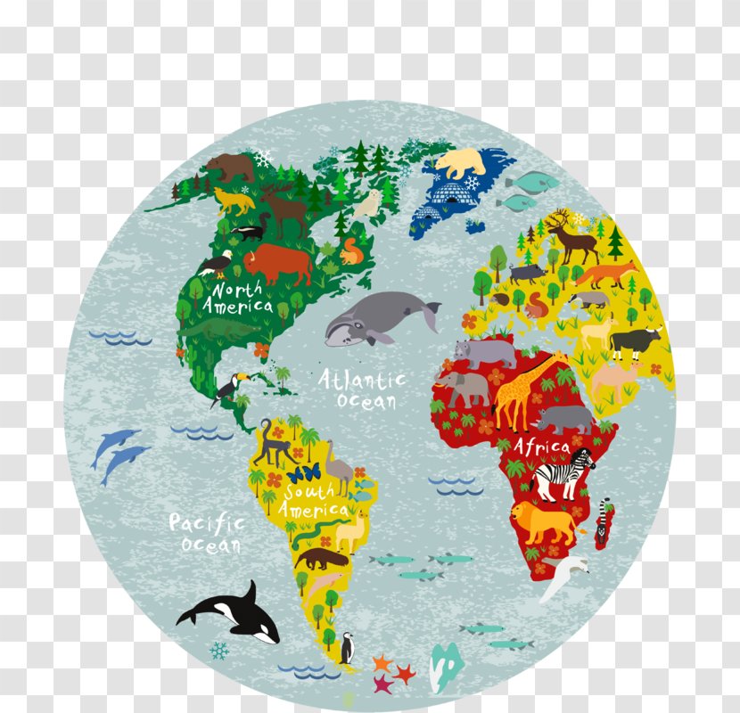 Globe World Map Atlas - Spherical Earth - Eid Sheep Transparent PNG