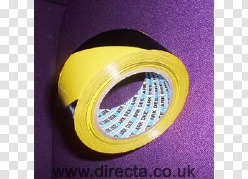 Adhesive Tape Floor Marking Gaffer Polyvinyl Chloride Fire Extinguishers - Purple - Yellow Transparent PNG