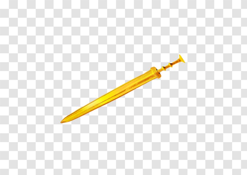 Sword Gold - Yellow Transparent PNG