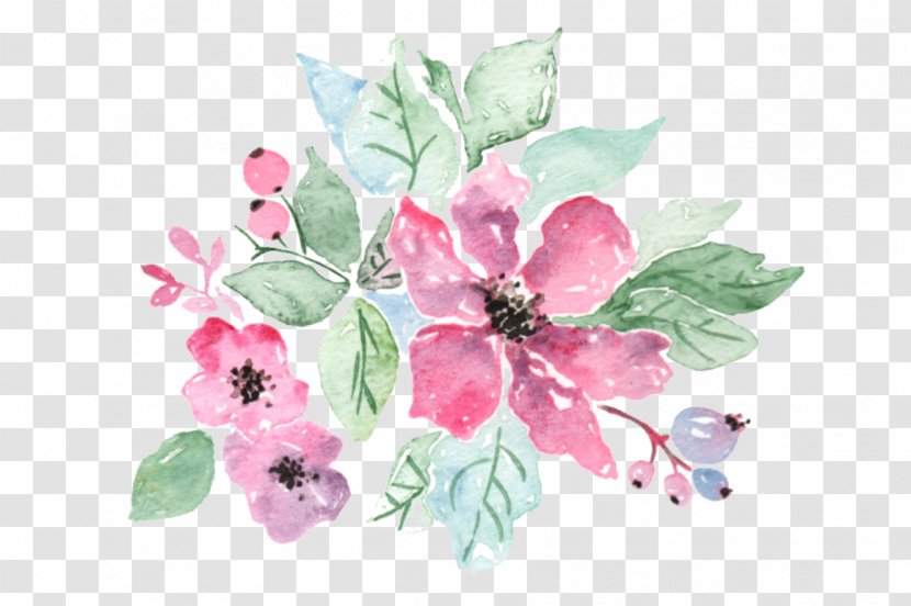 Watercolor: Flowers Watercolor Painting Clip Art Illustration - Pastel Transparent PNG