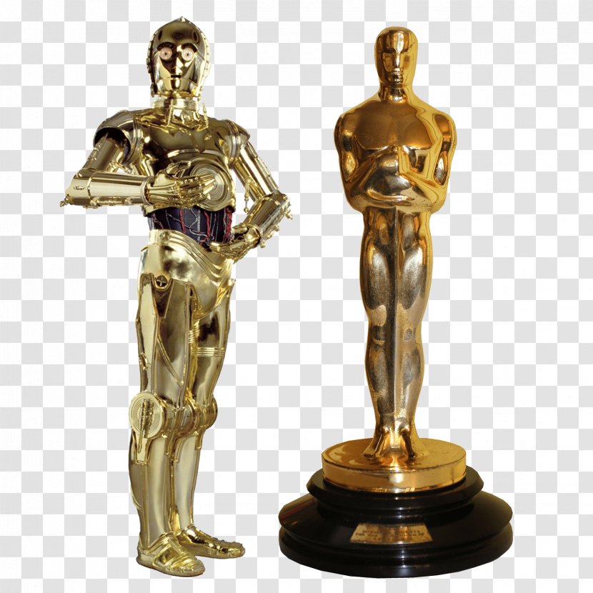 C-3PO R2-D2 Anakin Skywalker Luke Wall Decal - Oscar Awards Transparent PNG