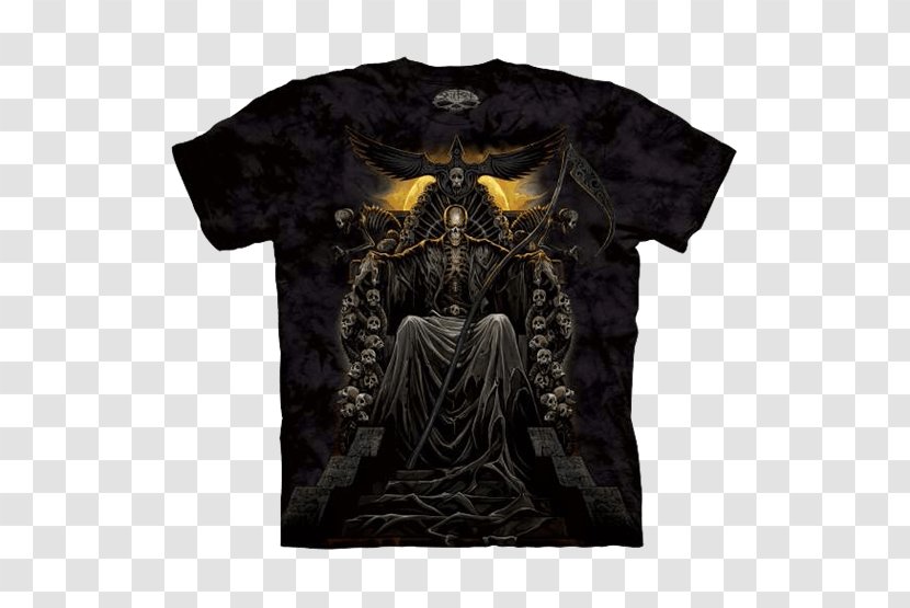 Death Skull Art Human Symbolism The Mountain Men's Unisex T-shirt - Sleeve - T Shirt Grave Transparent PNG