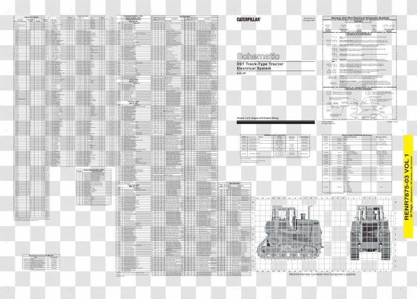 Caterpillar Inc. Circuit Diagram Electronic Schematic Tractor - Electrical Engineering Transparent PNG