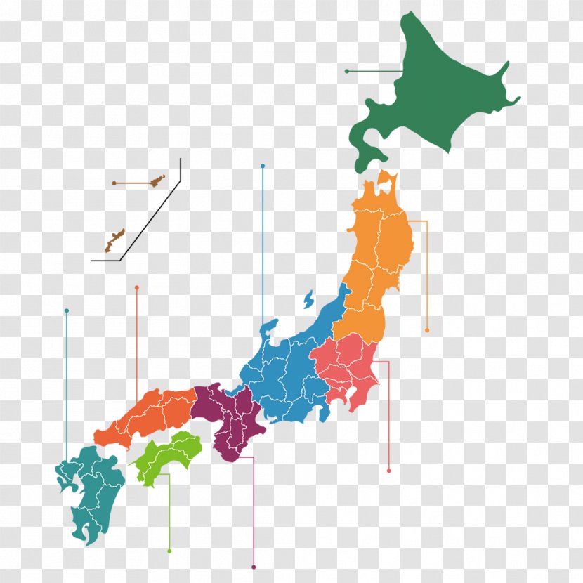 Japan Blank Map World - Diagram Transparent PNG