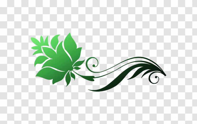 Leaf Logo Font Flower Clip Art - Green - Plant Transparent PNG