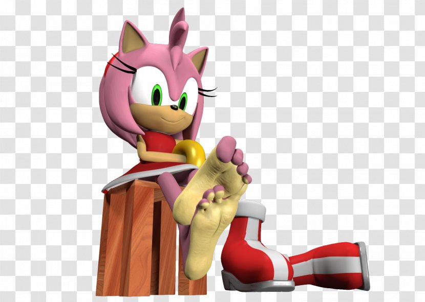 Amy Rose Sonic Generations Barefoot - Cartoon - Tree Transparent PNG