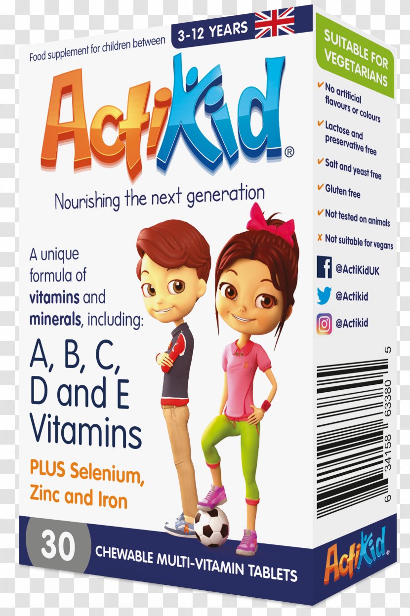 Multivitamin ActiKid Ltd Health Vitamin E - Text Transparent PNG