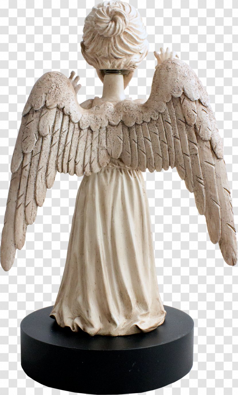 Statue Sculpture Figurine Angel Stone Carving - Wing Transparent PNG