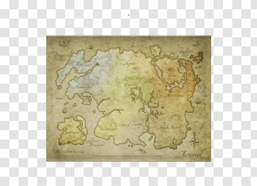 The Elder Scrolls Online: Tamriel Unlimited V: Skyrim II: Daggerfall III: Morrowind - Dark Elves In Fiction - Map Transparent PNG