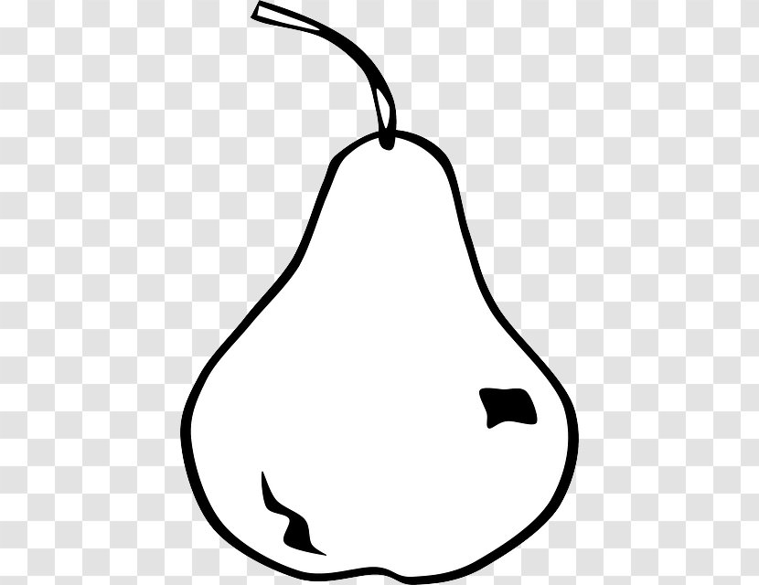 Clip Art Black Worcester Pear Openclipart Image - Royaltyfree Transparent PNG