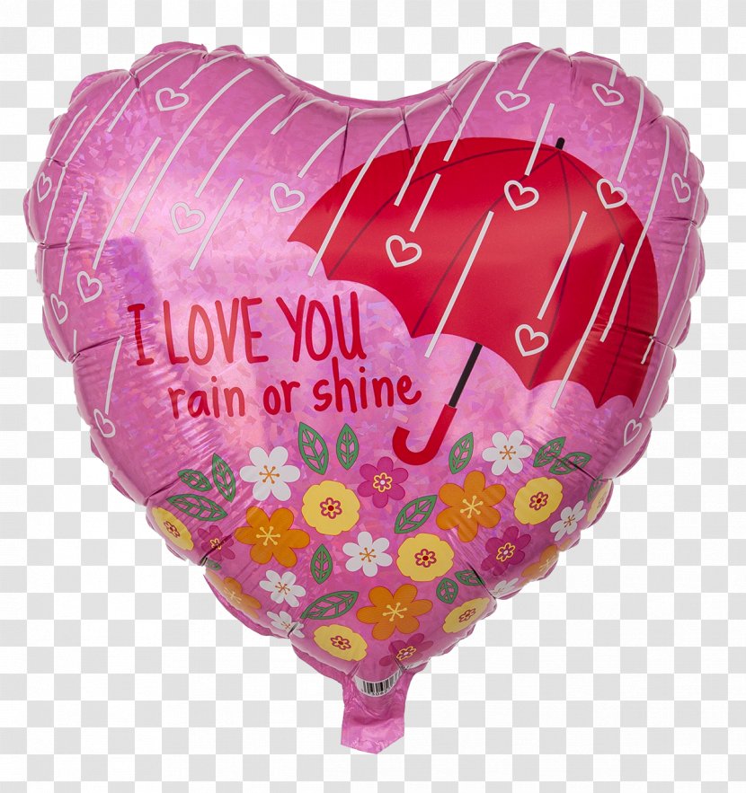Toy Balloon Helium Gift Love - Pink Transparent PNG