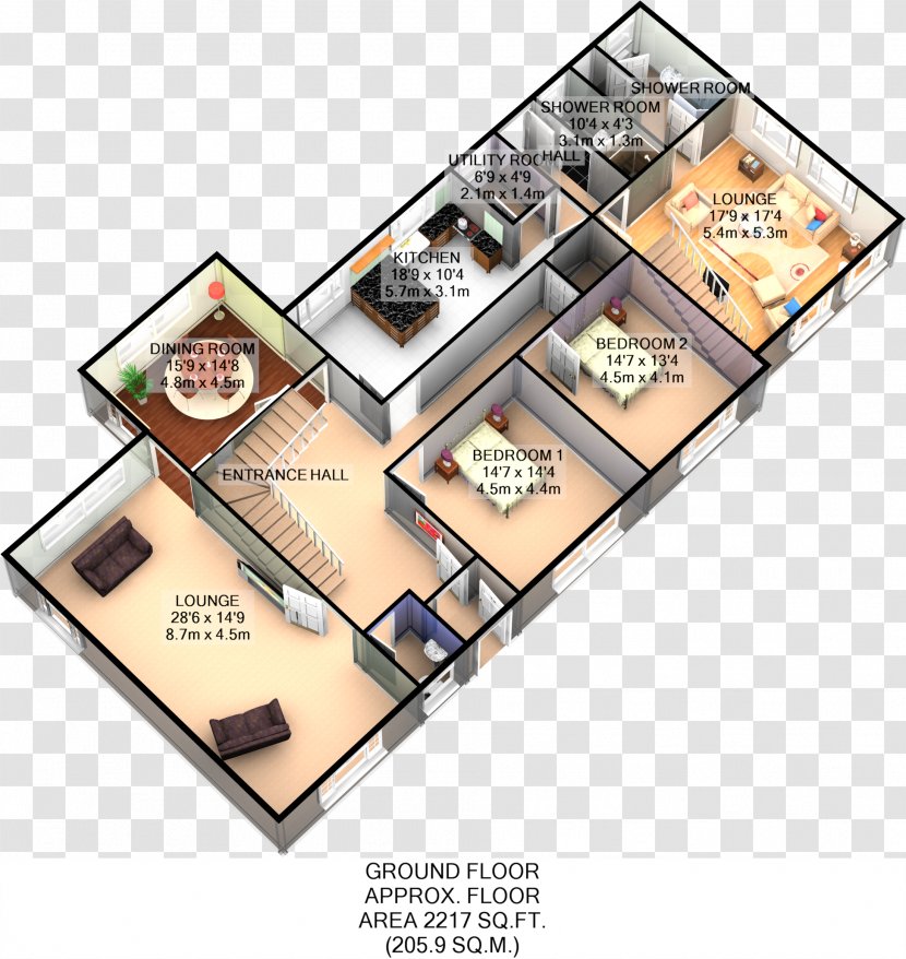 Floor Plan University - Bedroom - Design Transparent PNG