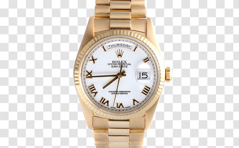 Platinum Gold Watch Rolex Day-Date - Colored Transparent PNG