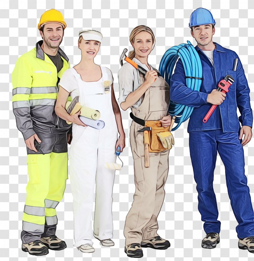 Blue-collar Worker Construction Personal Protective Equipment Workwear Engineer - Uniform - Job Team Transparent PNG
