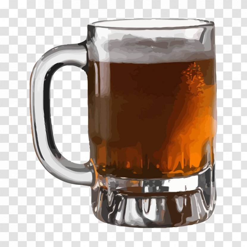 Beer Porter Ale Mead Drink - Stein - Vector Glass Of Transparent PNG