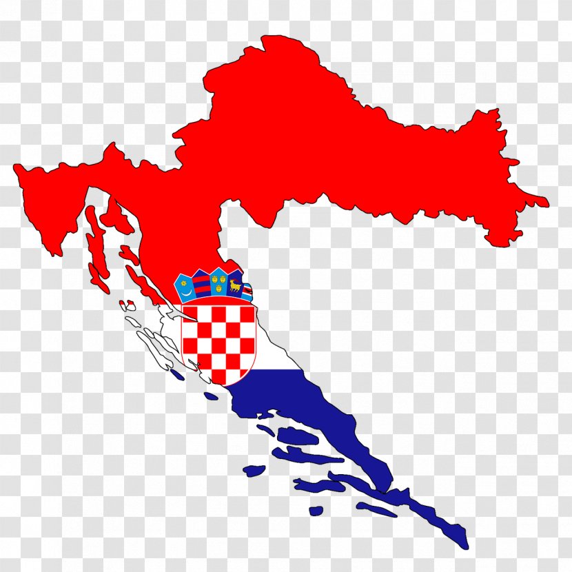 Counties Of Croatia Dalmatia Proper Slavonia Region - BORDER FLAG Transparent PNG