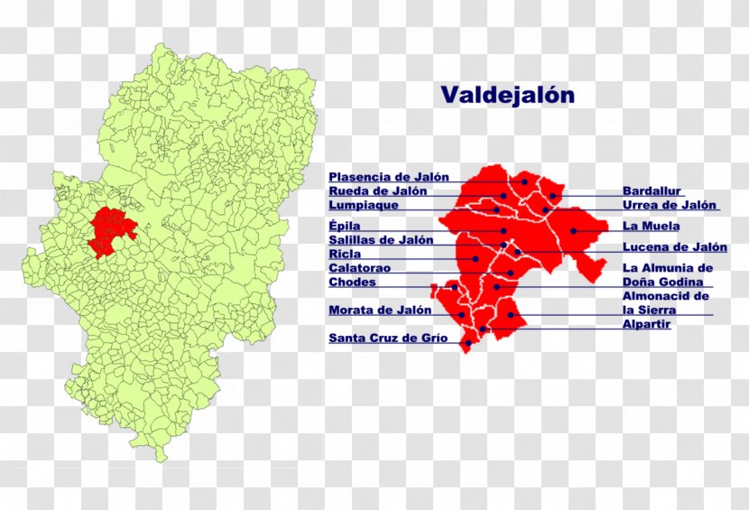 Province Of Zaragoza Tarazona Ribera Alta Del Ebro Campo De Borja Aranda - Spain - Map Transparent PNG